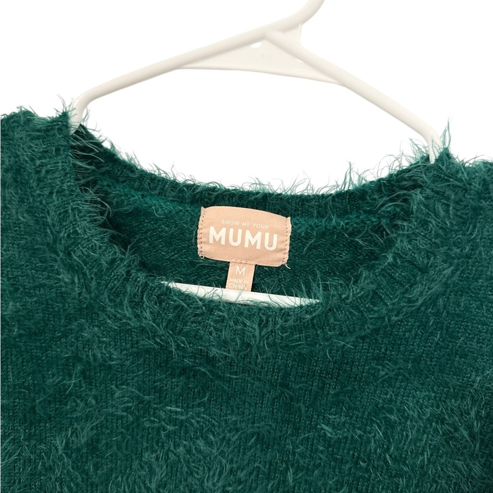 Show Me Your MuMu Emerald Green Feel Good Sweater Size M - Picture 3 of 5